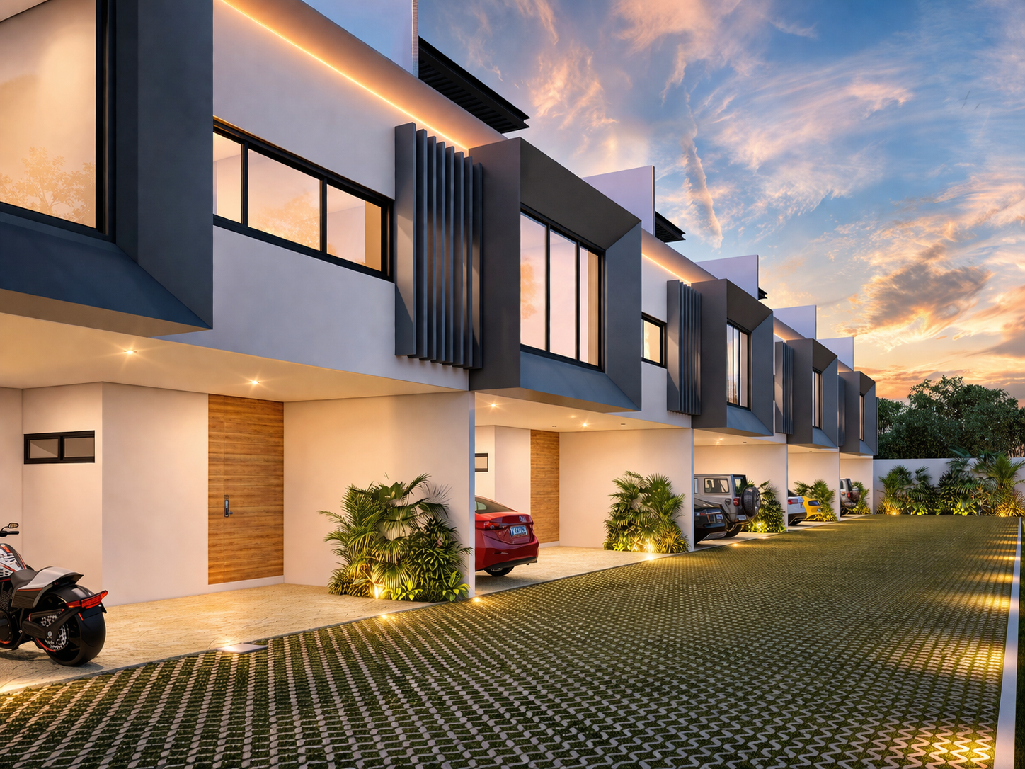 Arcarton Houses, desarrollo habitacional tipo townhouse de Vallesa Arquitectura